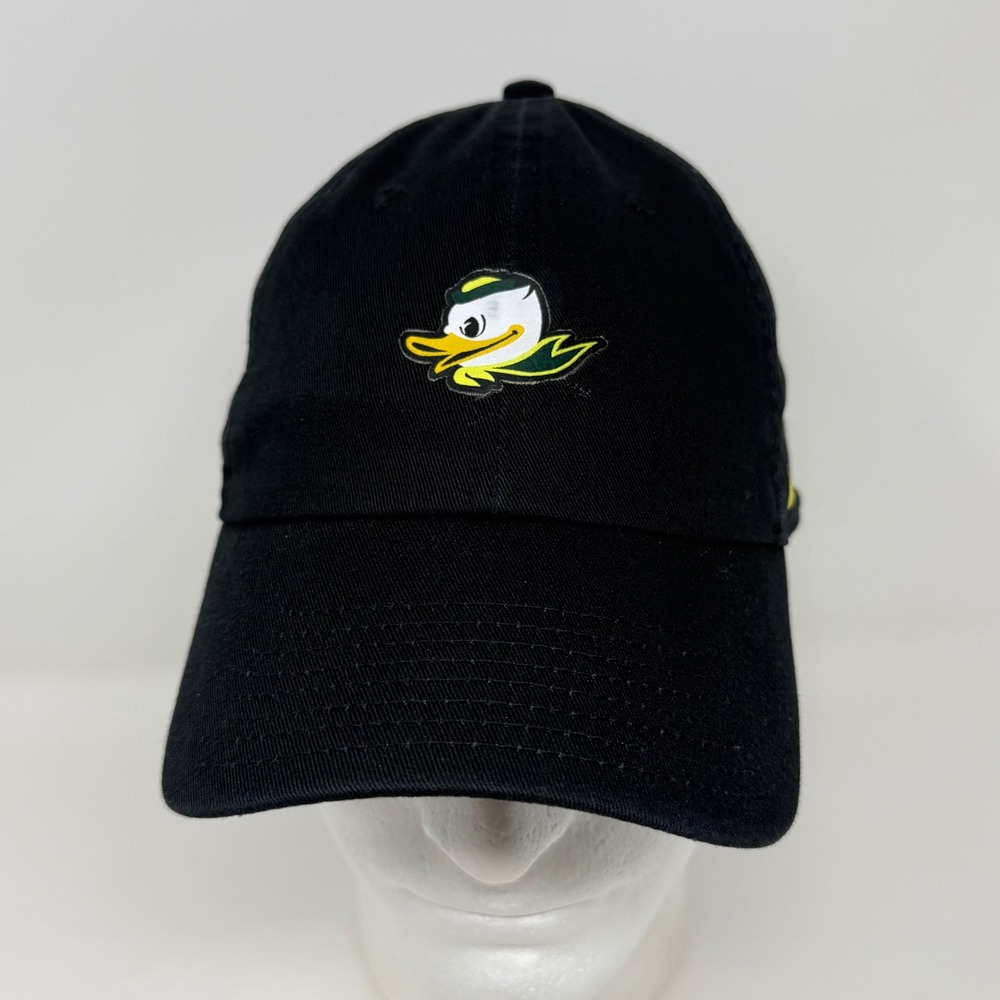 Nike Heritage86 Oregon Ducks Hat Black Adjustable Baseball Cap SU18 ASH T590295